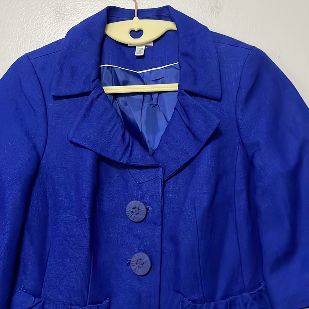Semantiks Royal blue blazer. Size 2P - Picture 2 of 8